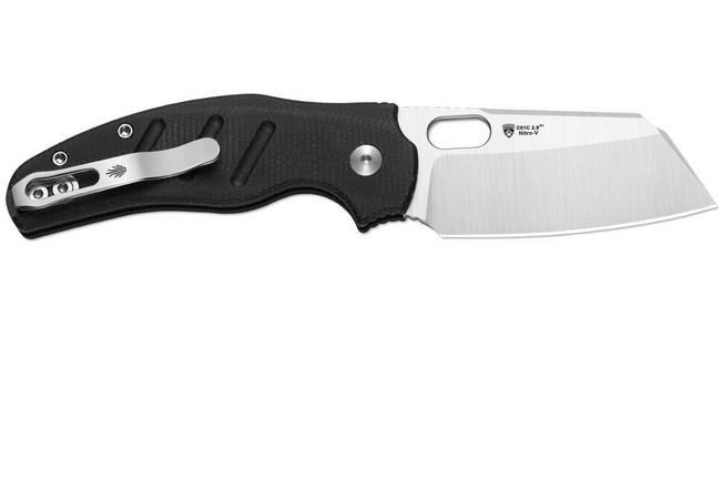 Bild für Kizer Vanguard C01C 2.9 BS V3488.29BSA2 Satin Nitro-V, Black Micarta, Taschenmesser, Chris Conaway Design