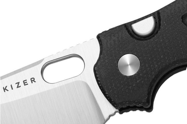 Bild für Kizer Vanguard C01C 2.9 BS V3488.29BSA2 Satin Nitro-V, Black Micarta, Taschenmesser, Chris Conaway Design