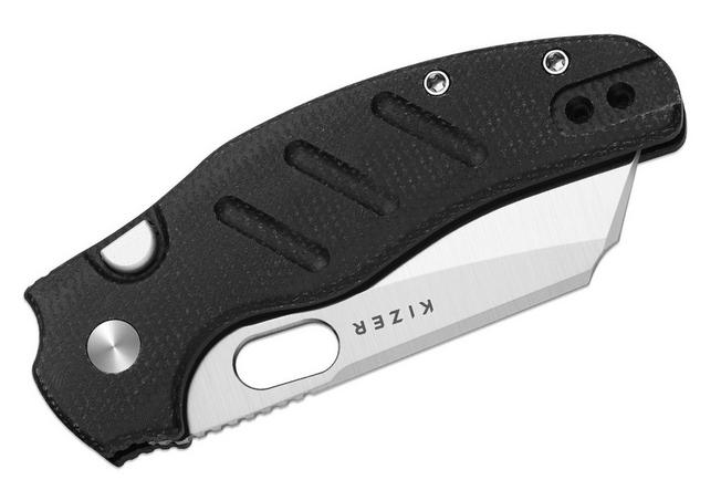 Bild für Kizer Vanguard C01C 2.9 BS V3488.29BSA2 Satin Nitro-V, Black Micarta, Taschenmesser, Chris Conaway Design