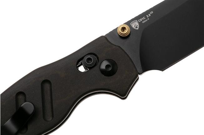 Bild für Kizer Vanguard C01C 2.9 CD V3488.29CDA2 PVD Nitro-V, Dark Brown Richlite, Taschenmesser, Chris Conaway Design