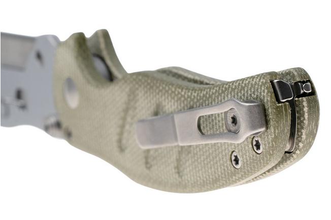 Afbeelding voor Kizer Vanguard C01C UTI 2 V3488-29JNA1 Green Micarta, zakmes