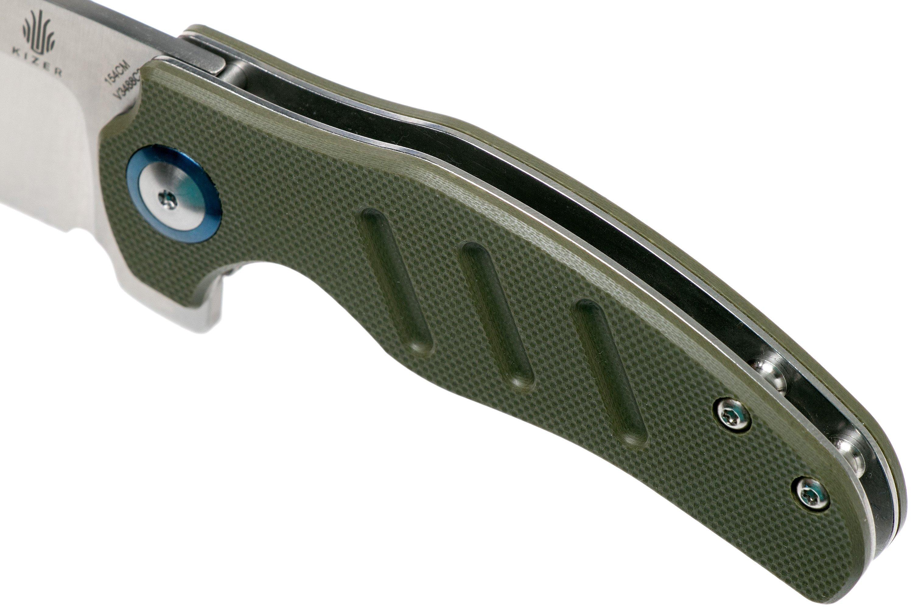 Kizer C01C Mini Sheepdog OD Green V3488C2 navalha | Compras vantajosas ...