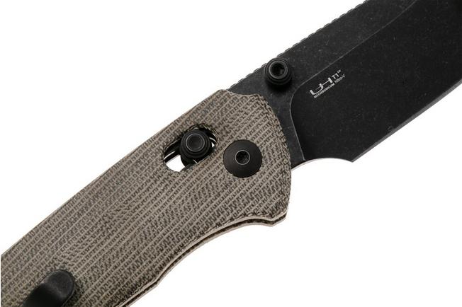 Afbeelding voor Kizer Vanguard Task 1 CD V3490.2CA1 Blackwashed Nitro-V, OD Green Norplex UltreX Micarta, zakmes, Ulrich Hennecke design