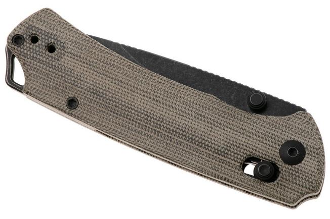 Afbeelding voor Kizer Vanguard Task 1 CD V3490.2CA1 Blackwashed Nitro-V, OD Green Norplex UltreX Micarta, zakmes, Ulrich Hennecke design