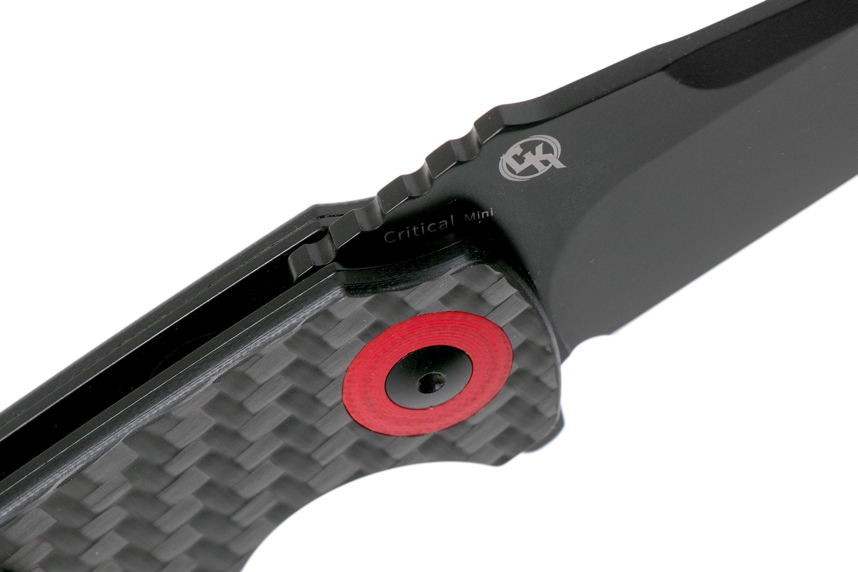 Kizer Vanguard Critical Mini, CPM 3V, Carbon, V3508A1 pocket knife