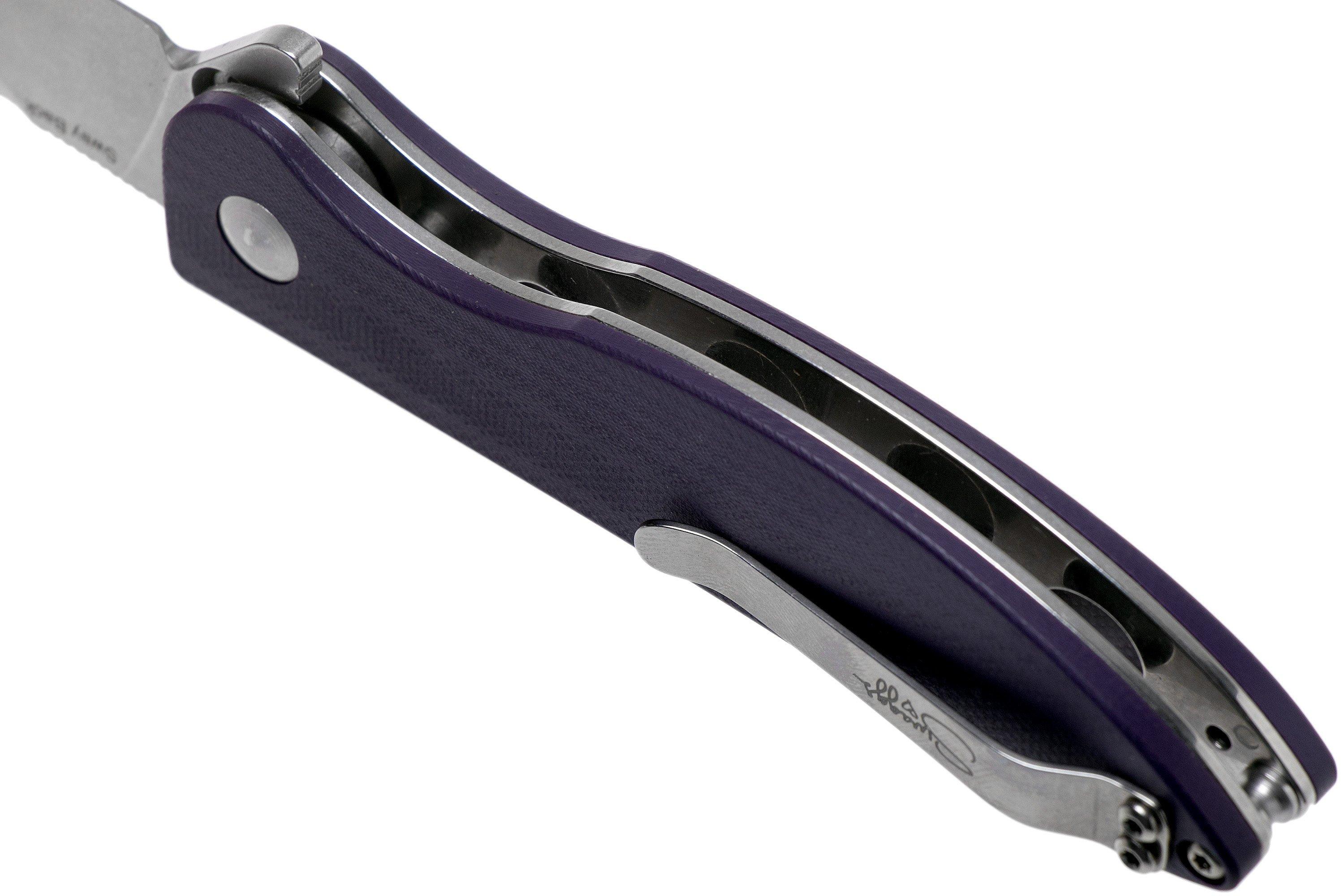 Kizer Vanguard Swaggs Swayback V3566N1 Purple G10 pocket knife