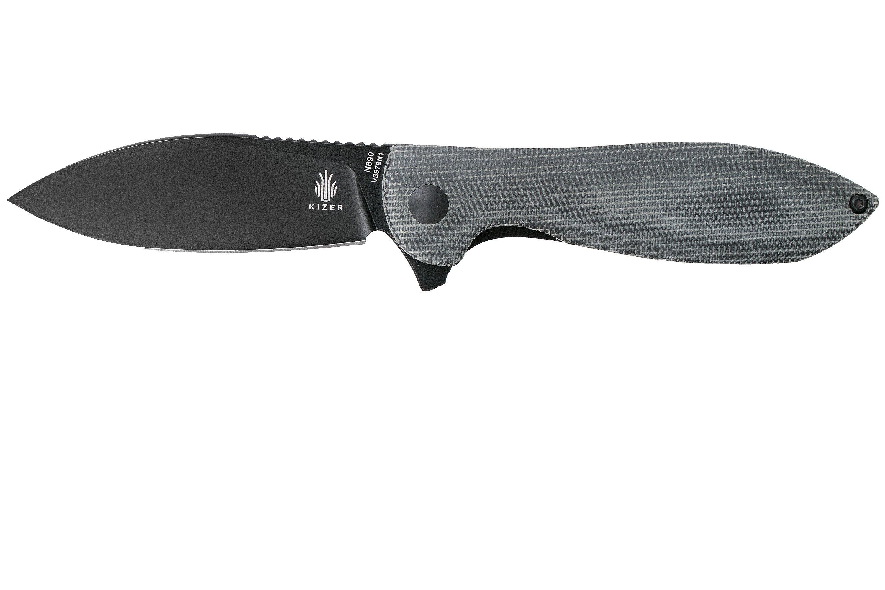 Kizer Vanguard Infinity, Micarta, N690, V3579N1 navaja Compras con
