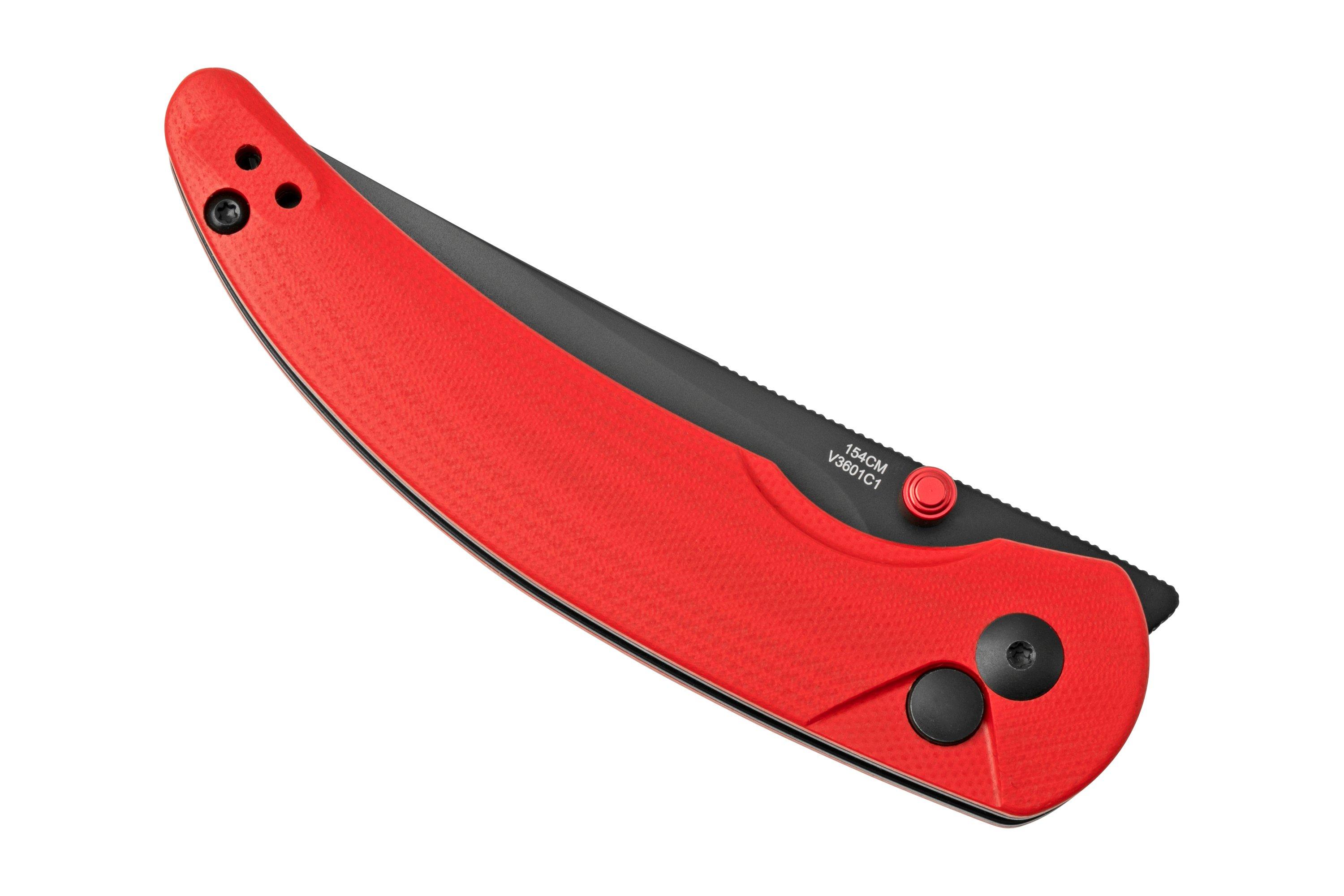 Kizer Vanguard Chili Pepper V3601C1 Red G10 pocket knife, Swaggs design Advantageously