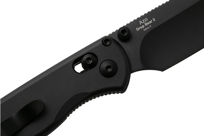 Afbeelding voor Kizer Vanguard Drop Bear 2 V3619-2KD2, Black DLC Nitro-V, Black Aluminum zakmes, Azo design