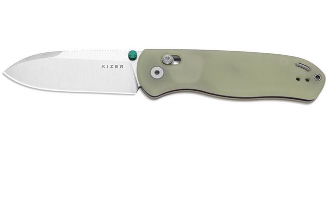 Image pour Kizer Vanguard Drop Bear V3619A20 Stonewashed Nitro-V, Glow In The Dark G10, couteau de poche, Azo design