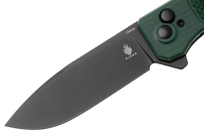 Bild für Kizer Brat V3630C2, Black 154CM, Green G10 Taschenmesser, Azo Design