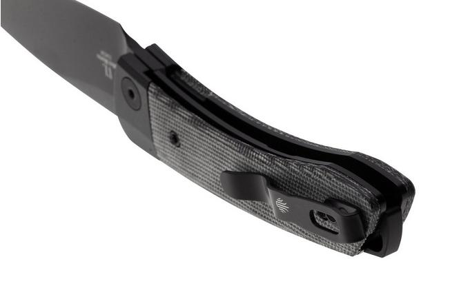 Afbeelding voor Kizer Vanguard Mini Momo V3663C2 Black 154CM, Black Micarta, zakmes, Vladimir Legachev design