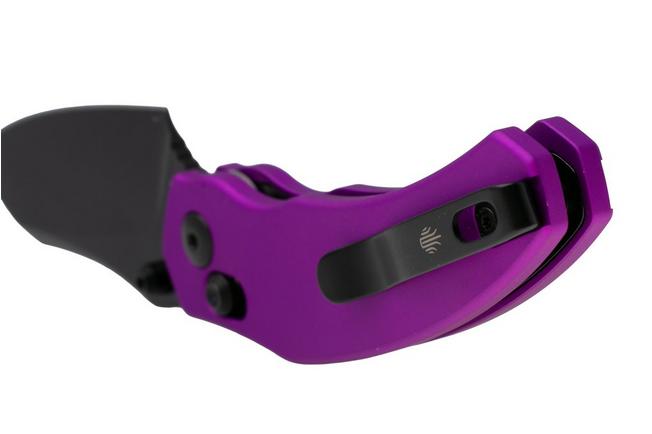 Afbeelding voor Kizer Vanguard Mini Bulldog V3672SA1 PVD Nitro-V, Matte Purple Aluminium, zakmes, O.SHO design