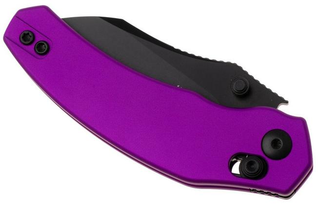 Afbeelding voor Kizer Vanguard Mini Bulldog V3672SA1 PVD Nitro-V, Matte Purple Aluminium, zakmes, O.SHO design