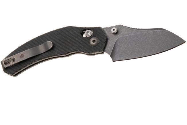 Afbeelding voor Kizer Vanguard Mini Bulldog V3672SA2 Gray PVD Stonewashed Nitro-V, Gray Micarta, zakmes, O.SHO design