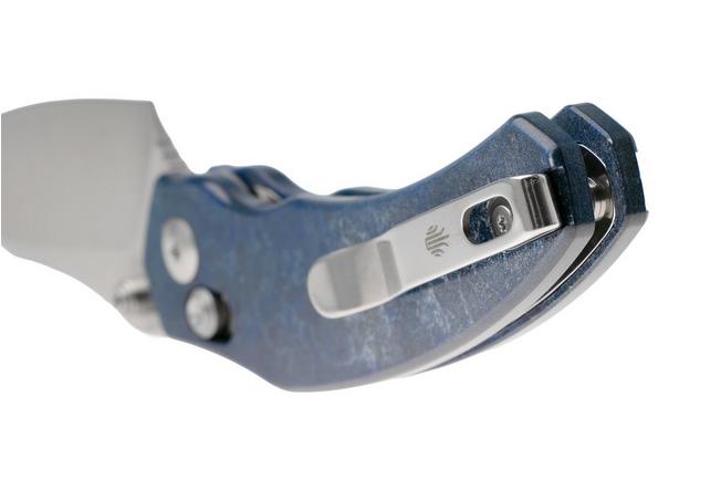 Afbeelding voor Kizer Vanguard Mini Bulldog V3672SA3 Satin Nitro-V, Blue Canyon Richtlite, zakmes. O.SHO design