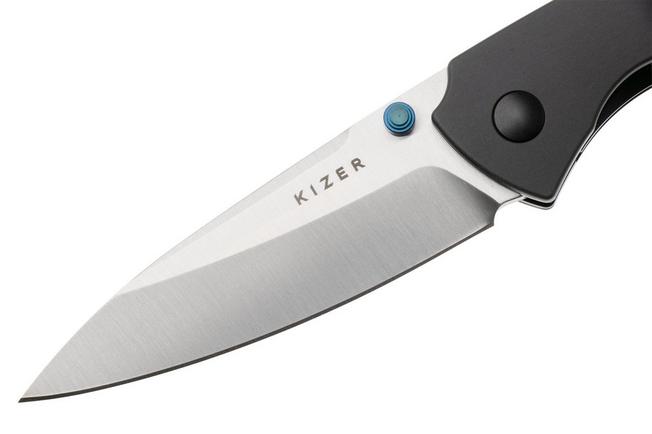 Afbeelding voor Kizer Vanguard Spitfire V3690A1 Satin 14C28N, Aluminium Micarta Inlay, zakmes