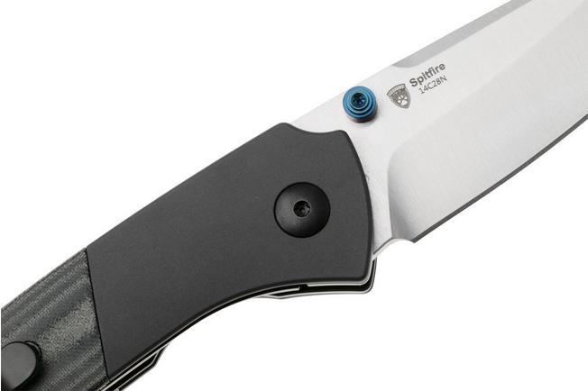 Afbeelding voor Kizer Vanguard Spitfire V3690A1 Satin 14C28N, Aluminium Micarta Inlay, zakmes