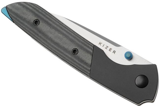Afbeelding voor Kizer Vanguard Spitfire V3690A1 Satin 14C28N, Aluminium Micarta Inlay, zakmes