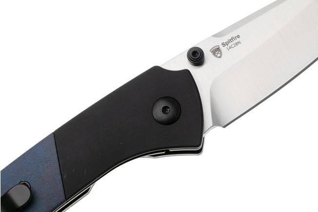 Afbeelding voor Kizer Vanguard Spitfire V3690A2 Satin 14C28N, Aluminium Blue Canyon Richlite Inlay, zakmes