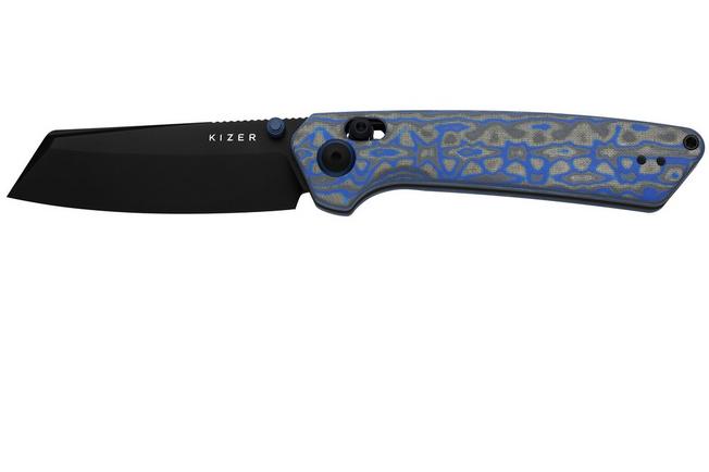 Bild für Kizer Madrac V3693A4 Blackwashed Nitro-V, Vortex Micarta, Taschenmesser, Matteo Pignatelli Design