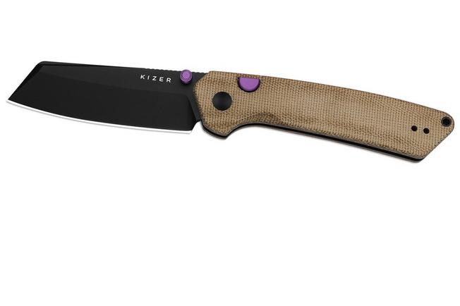 Image for Kizer Vanguard Madrac V3693BSA1 PVD 14C28N, Norplex UltreX Micarta, pocket knife