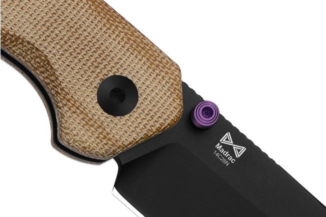Image for Kizer Vanguard Madrac V3693BSA1 PVD 14C28N, Norplex UltreX Micarta, pocket knife