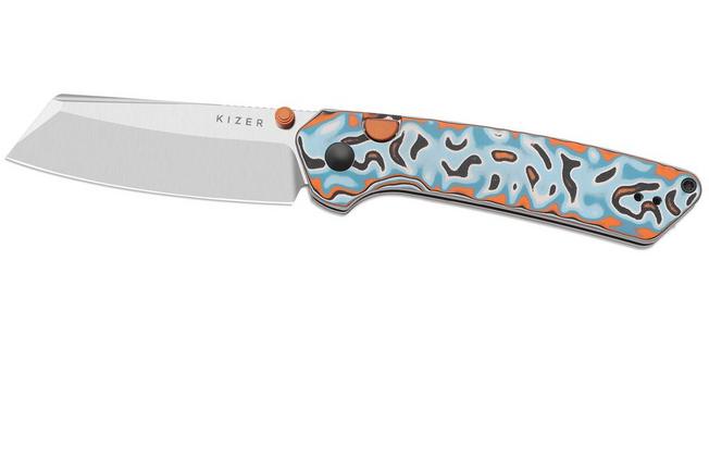Imagem para Kizer Vanguard Madrac V3693BSA2 Satin 14C28N, Vortex Micarta, navalha