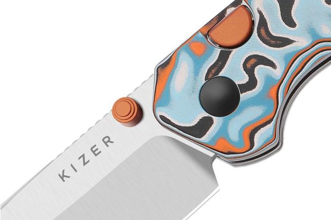 Imagem para Kizer Vanguard Madrac V3693BSA2 Satin 14C28N, Vortex Micarta, navalha