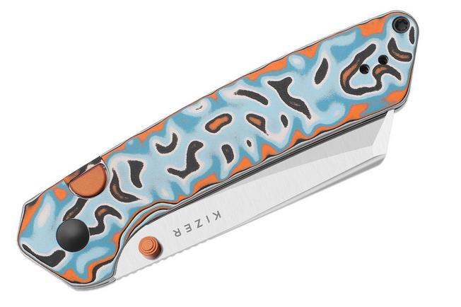 Imagem para Kizer Vanguard Madrac V3693BSA2 Satin 14C28N, Vortex Micarta, navalha
