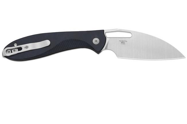 Bild für Kizer Masu V3697A1, Satin 14C28N, Blue Canyon Richlite Taschenmesser, Caleb Waldman Design