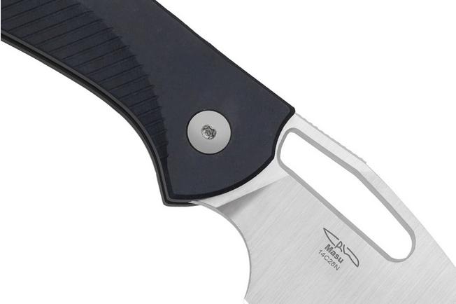 Bild für Kizer Masu V3697A1, Satin 14C28N, Blue Canyon Richlite Taschenmesser, Caleb Waldman Design