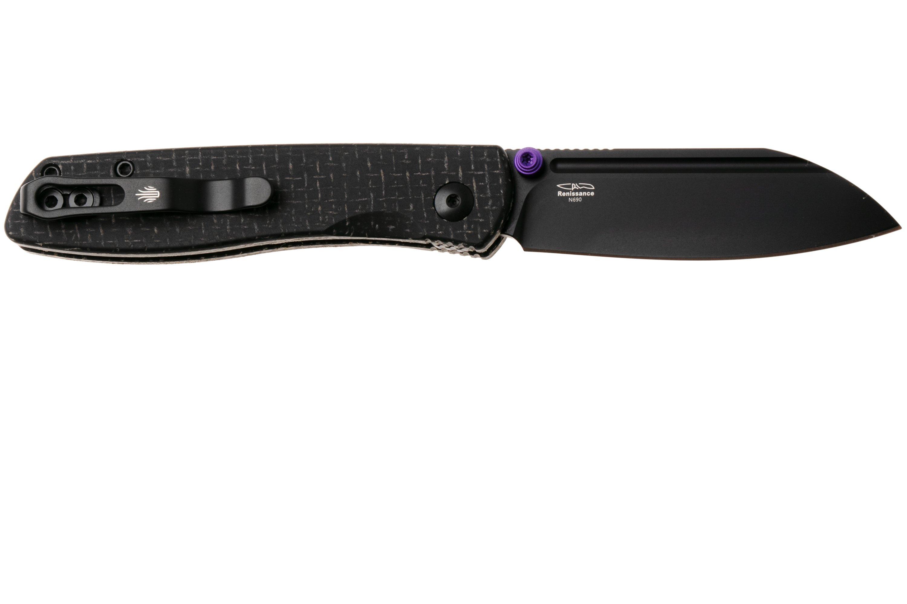 Kizer Vanguard Renissance V3698A1 PVD N690, Micarta, pocket knife ...