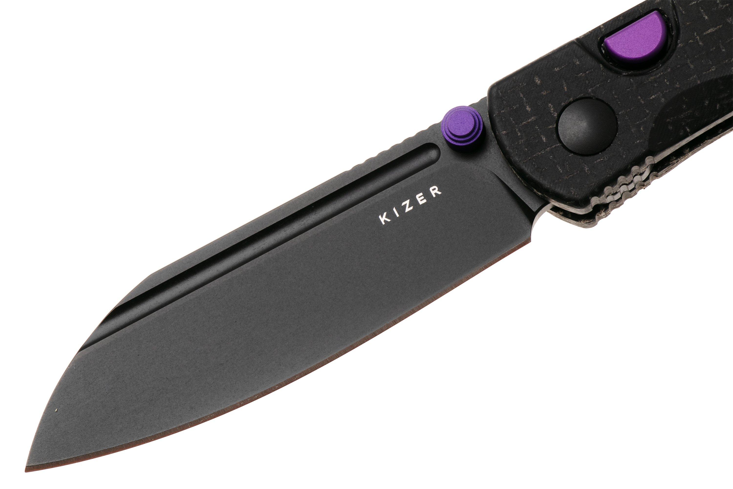 Kizer Vanguard Renissance V3698A1 PVD N690, Micarta, pocket knife ...