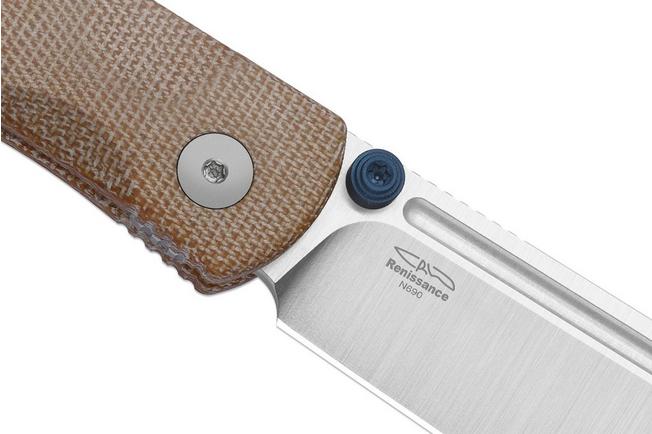 Image for Kizer Vanguard Renissance V3698A2 Satin N690, Norplex UltreX Micarta, pocket knife