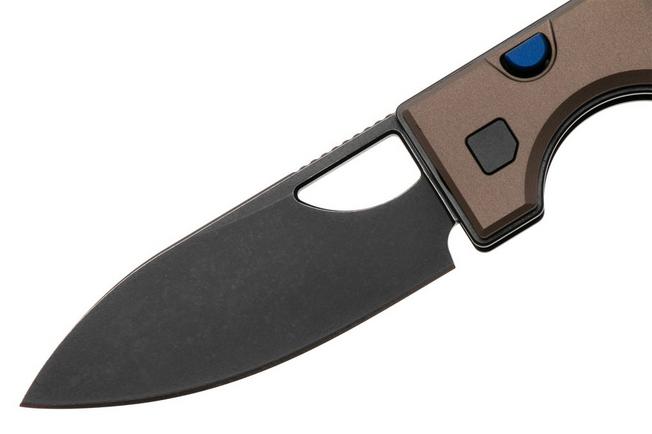 Bild für Kizer Vanguard Little Ringbo V3708A2 Blackwashed AEB-L, Brown Aluminium, Taschenmesser, Matija Milovic Design