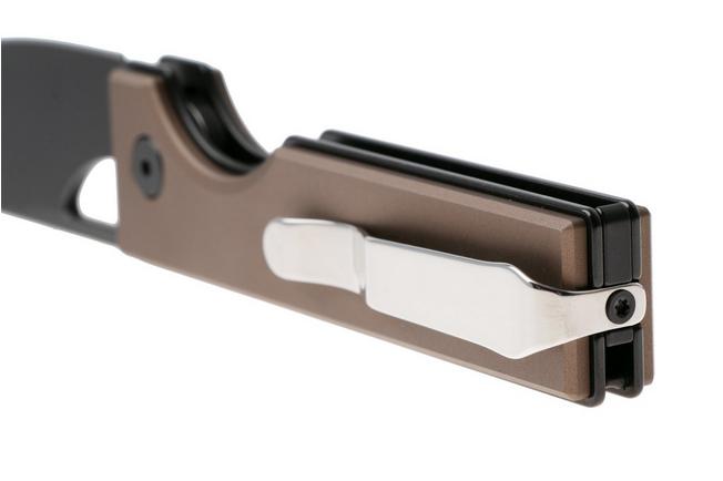 Bild für Kizer Vanguard Little Ringbo V3708A2 Blackwashed AEB-L, Brown Aluminium, Taschenmesser, Matija Milovic Design