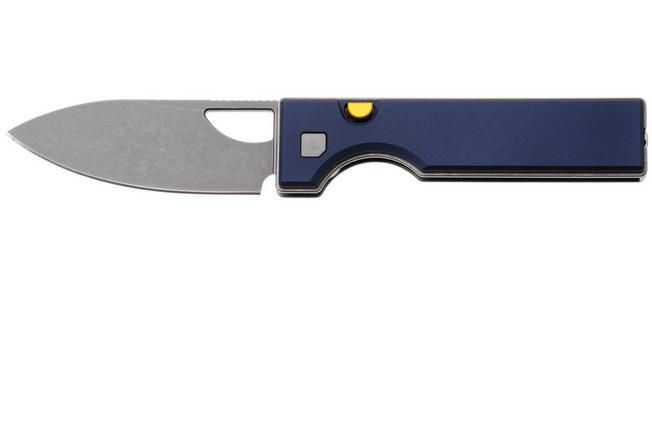 Bild für Kizer Vanguard Little Ringbo V3708A3 Graywashed AEB-L, Blue Aluminium, Taschenmesser, Matija Milovic Design