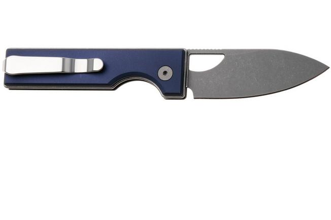 Bild für Kizer Vanguard Little Ringbo V3708A3 Graywashed AEB-L, Blue Aluminium, Taschenmesser, Matija Milovic Design