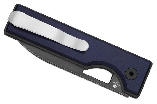 Bild für Kizer Vanguard Little Ringbo V3708A3 Graywashed AEB-L, Blue Aluminium, Taschenmesser, Matija Milovic Design