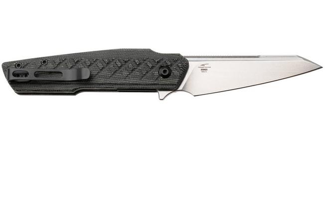 Afbeelding voor Kizer Skinner V3725A2, Stonewashed Nitro-V, Black Micarta zakmes, Maciej Torbé design