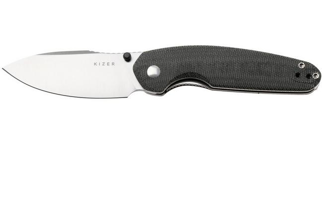 Afbeelding voor Kizer Meteora V3730A1, Satin Nitro-V, Black Micarta zakmes, Evgeniy Bulychev design 