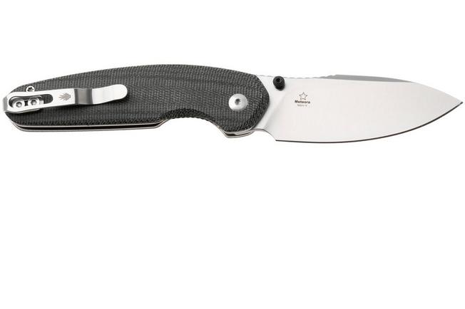 Afbeelding voor Kizer Meteora V3730A1, Satin Nitro-V, Black Micarta zakmes, Evgeniy Bulychev design 