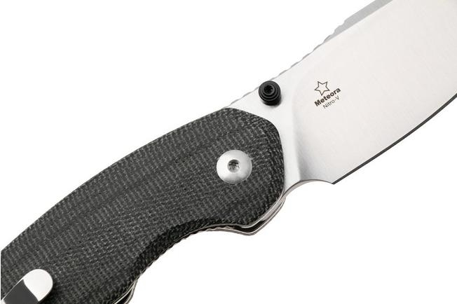 Afbeelding voor Kizer Meteora V3730A1, Satin Nitro-V, Black Micarta zakmes, Evgeniy Bulychev design 