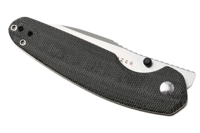 Afbeelding voor Kizer Meteora V3730A1, Satin Nitro-V, Black Micarta zakmes, Evgeniy Bulychev design 