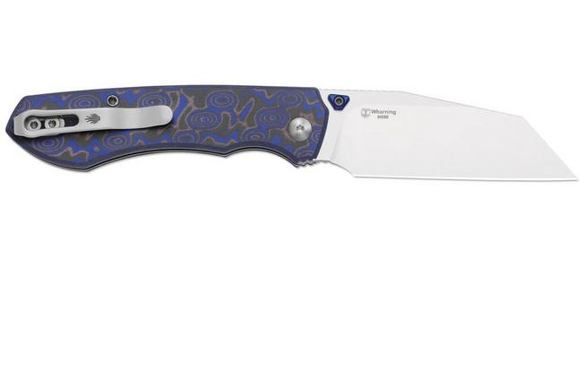 Image pour Kizer Wharning V3738BW2, Satin Böhler N690, Vortex Pattern Micarta couteau de poche, Johan Jordaan design