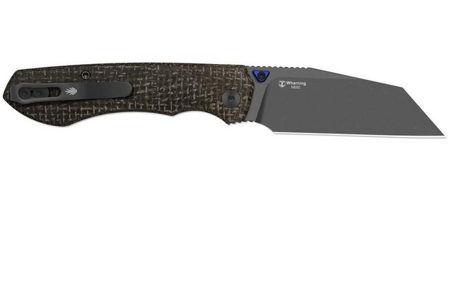 Image pour Kizer Wharning V3738BW3, Gray PVD Böhler N690, GID Canvas Micarta couteau de poche, Johan Jordaan design
