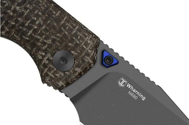 Image pour Kizer Wharning V3738BW3, Gray PVD Böhler N690, GID Canvas Micarta couteau de poche, Johan Jordaan design