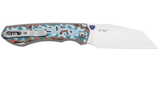 Image pour Kizer Wharning V3738BW4, Satin Böhler N690, Vortex Pattern Micarta couteau de poche, Johan Jordaan design