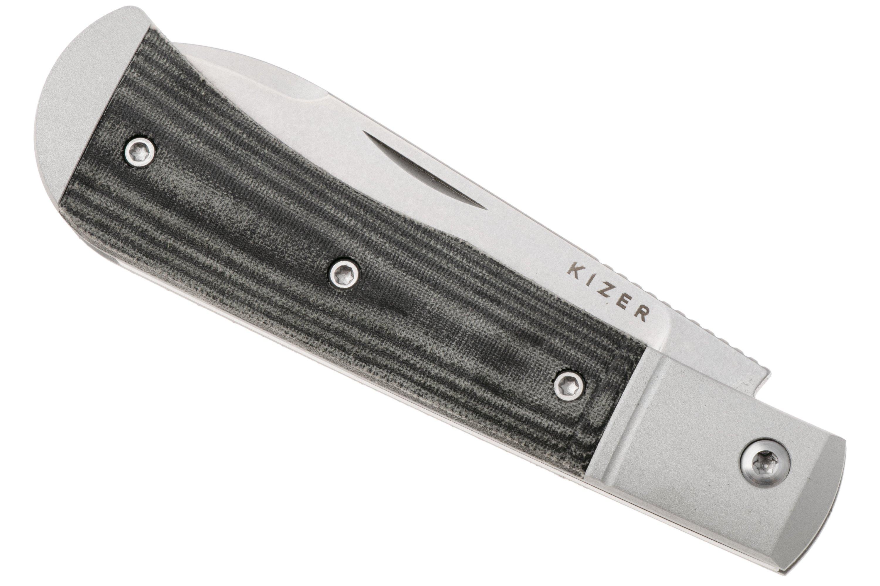 Kizer Trestle D V3760A1 Stonewashed Nitro-V, Aluminum & Norplex